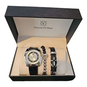 Men's Watch & Bracelet Gift Set